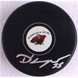 Darcy Kuemper Signed Wild Hockey Puck (JSA COA)