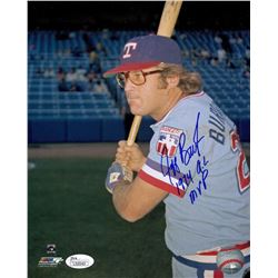 Jeff Burroughs Signed Rangers 8x10 Photo Inscribed "1974 A.L. MVP" (JSA COA)
