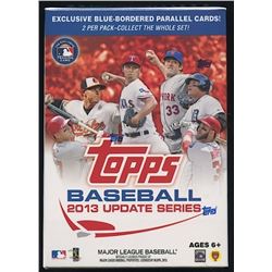 2013 Topps Update Baseball Unopened Box of (10) Packs with (1) Commemorative Patch Card