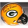 Image 1 : Brett Favre Signed Packers Mini-Helmet Inscribed "'95 '96 '97 MVP" (Favre COA)
