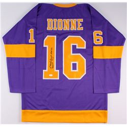 Marcel Dionne Signed Kings Jersey Inscribed "HOF 92" (JSA COA)