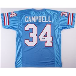 Earl Campbell Signed Oilers Jersey (JSA COA)