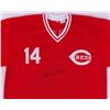 Image 2 : Pete Rose Signed Reds Jersey Inscribed "Hit King" & "4256" (PSA COA)