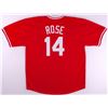 Image 3 : Pete Rose Signed Reds Jersey Inscribed "Hit King" & "4256" (PSA COA)