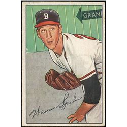 Warren Spahn 1952 Bowman #156