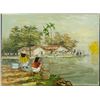 Image 1 : Taiwan Oil Painting on Canvas on Wood Stretcher