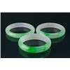 Image 1 : Chinese Green Hardstone Bangles (3pcs)