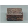 Image 2 : Chinese Old Archaic Brown Hardstone Inkpad w Cover
