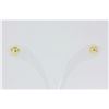 Image 1 : 14K Gold Zirconia Earrings w Pearl