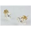 Image 1 : 9K Gold Cubic Zirconia Earrings