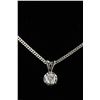 Image 3 : 14K White Gold Diamond Pendant Necklace CRV$809