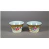 Image 2 : Pair of Chinese Famille Rose Cups Qianlong  Mark