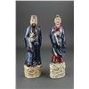 Image 1 : 19th Century Pair of Glazed Porcelain Figures
