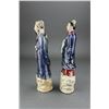 Image 2 : 19th Century Pair of Glazed Porcelain Figures
