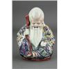 Image 2 : 2 Pcs Porcelain Carved Old Man Figures