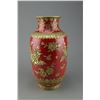 Image 1 : Chinese Gold Gilt Red Ground Vase Republic Period