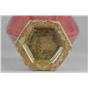Image 3 : Qing Period Flambe Peach Bloom Hexagon Vase