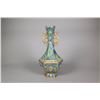Image 2 : Chinese Bronze Cloisonne Hexagon Vase Qianlong Mk