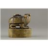 Image 2 : Chinese Horn Carved Seal Surmounted Tortoise