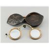 Image 1 : Antique Chinese Horn Case & Horn Frame Eyeglasses