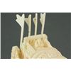 Image 8 : Chinese Ivory Carved Boat with Stand