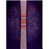 Image 1 : Clinton Adams (b. 1918) American, CORONA, oil painting on canvas, 76 x 54", signed and dated on...