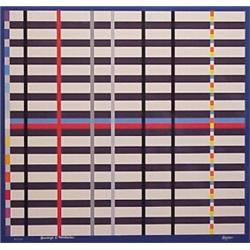 Yaacov Agam (b. 1928) Israeli, HOMAGE A MONDRIAN series, color screenprint, signed in pencil, f...