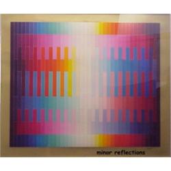 Yaacov Agam (b. 1928) Israeli, MAGIC RAINBOW, color screenprint, signed in pencil, from the num...