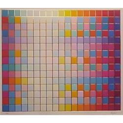 Yaacov Agam (b. 1928) Israeli, SQUARE WAVE, #1, color screenprint, signed in pencil, from the n...