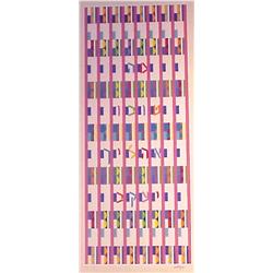 Yaacov Agam (b. 1928) Israeli, THE BLESSING, color lithograph, signed in pencil, Hors Commerce...