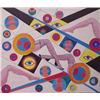Image 1 : American School (20th Century), EYES, LEGS, & LIPS, 1974, oil painting on board, 20 1/2 x 23 1/...