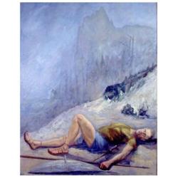 Auguste Apelle (19th/20th) Century French (active 1923-1938 Benezit), REPOSED KING, oil paintin...