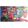 Image 1 : Karel Appel (b. 1921) Dutch, LAUGHING FROG AND ALL HIS FRIENDS, 1975, color lithograph with myl...