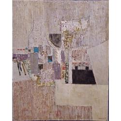 Sandro Berger (b. 1925) Romania, UNTITLED, oil painting on canvas, 54 x 44", signed lower right...