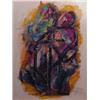 Image 1 : Theodore Berkic (20th Century) Yugoslavian, CAMBIOS, 1984, mixed media on paper, 24 x 18", titl...