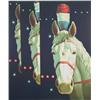 Image 1 : Arne Besser (b. 1938) American, CIRCUS TRIAD, 1981, color screenprint, signed in pencil, from t...