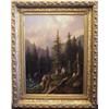 Image 1 : E. Boehm (19th Century) European, THE HUNTER, oil painting on canvas, 39 x 29", signed lower ri...