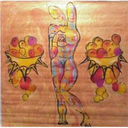 Fred Brathwaite (20th Century) American, MARY, 1985, oil painting on canvas, 74 x 74" signed on...