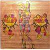 Image 1 : Fred Brathwaite (20th Century) American, MARY, 1985, oil painting on canvas, 74 x 74" signed on...