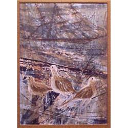 Brandford (20th Century) American, BIRDS, color screenprint, signed in pencil, 22 x 16", mounte...