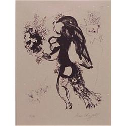 attributed to Marc Chagall (1887-1985) Russian/French, L'OFFRANDE (M.291), 1960, lithograph, si...