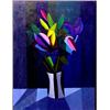Image 1 : Constantine Cherkas (b. 1919) American, BIRDS OF PARADISE, oil painting on canvas, 40 x 30", si...
