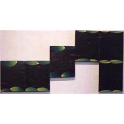 Ciapalo (20th Century) Polish, AMERICAN MINIATURE CON VARIATIONE, COMPUTER SERIES BLACK/GREEN,...