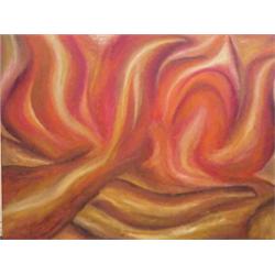Marco Cingolani (b. 1959) Italian, UNTITLED, oil painting on canvas, 47 x 61 1/2", signed and d...