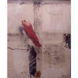James Coignard (b. 1925) French, MANNEQUIN #2, 1980, acrylic painting on canvas, 28 1/2 x 23 1/...