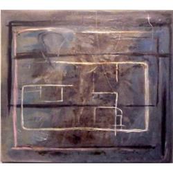 Guillermo Conte (b. 1956) Argentinian, UNTITLED, 1989, acrylic painting on canvas, 66 x 67", si...