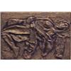 Image 1 : Contemporary School, WOMAN, metal relief, 10 x 14 1/2", signed lower left, framed. Starting Bid...
