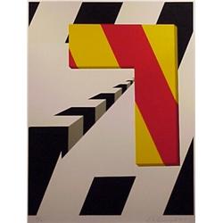 Allan D'Arcangelo (1930-1998) American, LEFT TURN, 1978, color screenprint, signed in pencil, f...