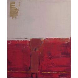 William Debazan (20th Century), IN THE RED, oil painting on canvas, 24 x 20", signed lower righ...