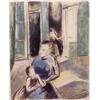 Image 1 : Joseph Floch (1895-1977) American, MOTHER & CHILD, color lithograph, signed in pencil, from the...